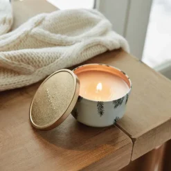 Frasier Fir Candle Tin with Gold Lid