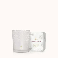 Frasier Fir Flocked Votive Candle
