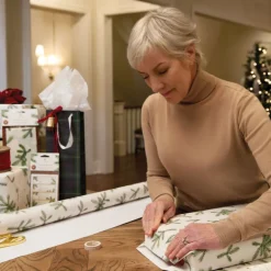 Frasier Fir Fragranced Wrapping Paper, 2 pack