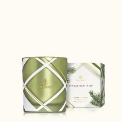 Frasier Fir Frosted Plaid 6.5 oz Poured Candle