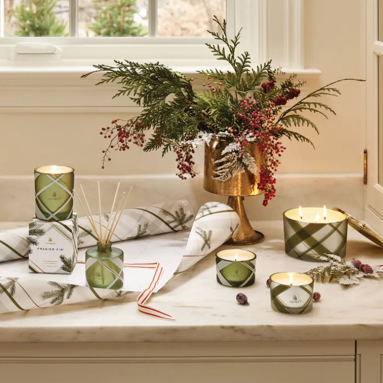 Frasier Fir Frosted Plaid 6.5 oz Poured Candle