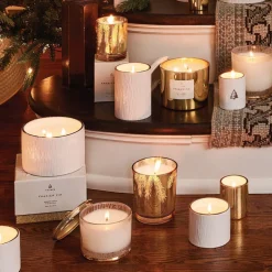 Frasier Fir Gilded Gold Votive Candle