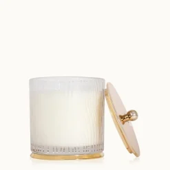 Frasier Fir Large Frosted Wood Grain Candle