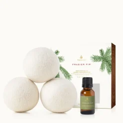 Frasier Fir Wool Dryer Balls & Laundry Fragrance Oil Set