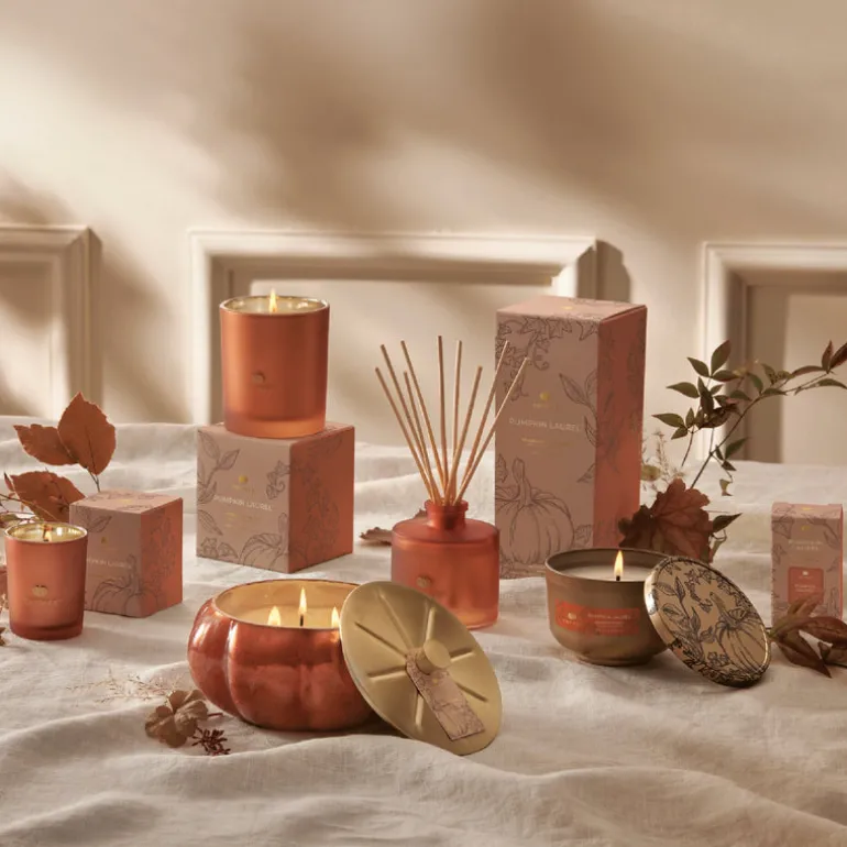 Pumpkin Laurel Votive Candle
