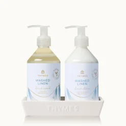 Washed Linen Sink Set
